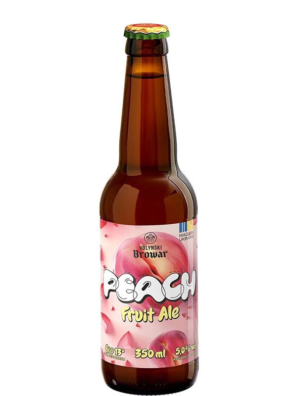 Пиво Volynski Browar Peach світле 5% 0.35 л скло